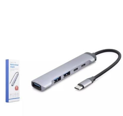 Hadron Hdx7041 Type-C Hub 5*Usb Gri resmi
