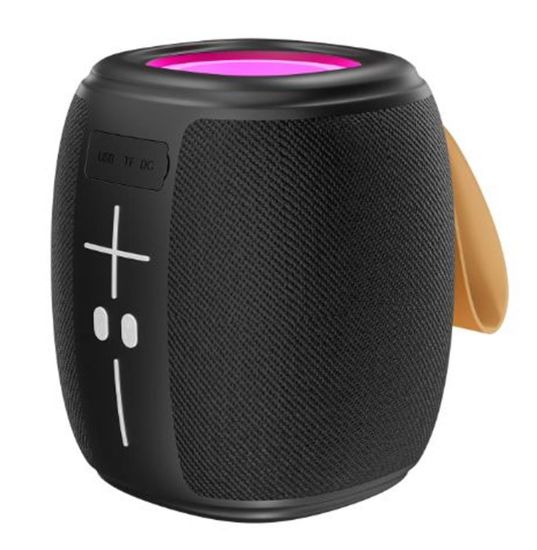 Mikado MD-888 CUBE Siyah 5W 1200mAh BT/TF/USB/LED Işıklı Speaker Hoparlör resmi