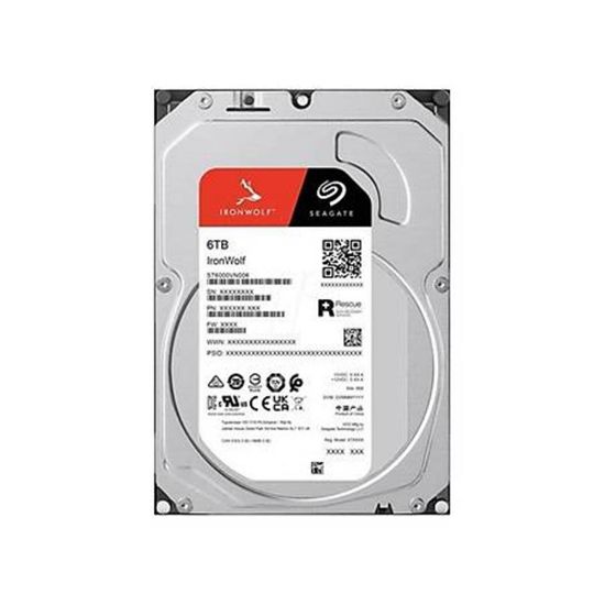 Seagate 6TB Ironwolf 256MB 5400rpm 3.5" SATA 3.0 NAS ST6000VN006 Harddisk resmi