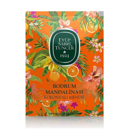 Eyüp Sabri Tuncer 150li Mendil Bodrum Mandalinası Kolonyalı  (9,3 x 12,5) Doypack resmi