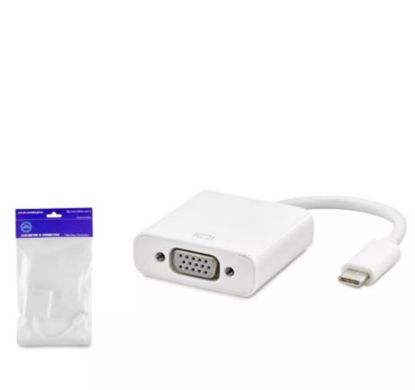 Hadron Hdx7773 Type-C To Vga F Çevirici 1080P Beyaz resmi