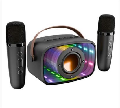 Mikado MD-57BT Endless 5W Siyah TF + USB + AUX + BT Destekli 2 Wireless Karaoke Mikrofon 1200mAh  resmi
