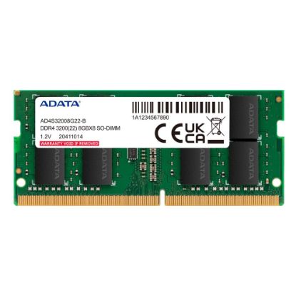 Adata 8GB DDR4 3200MHz 260Pin 1.2V Notebook Ram resmi