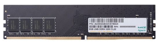 Apacer 8 GB (1x8GB) 3200Mhz CL22 DDR4 Ram (AU08GGB32CSYBGH) Pc Bellek resmi