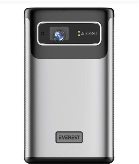 Everest PJ-DLP21 Gri 8000mAh Odaklamalı 960*540 4K 5400 Lümen Android 9.0 Dokunmatik DLP Projeksiyon resmi