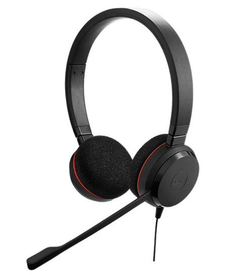 Jabra Evolve 20 Usb/Type C Bağlantılı Duo MS Kulaklık Mikrofon Çift Taraflı resmi
