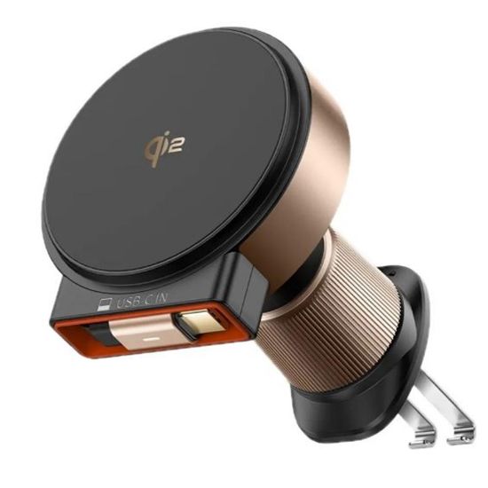 MCDODO CH-0091 15W MagQ Qi2 Kablosuz Geri Çekilebilir Araç Şarj Cihazı ve Telefon Tutucu resmi