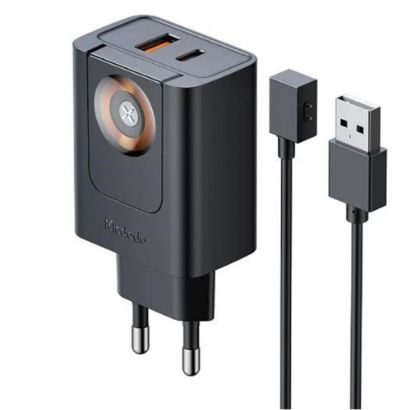 MCDODO CH-3700 30W 2si 1 Arada Kablosuz Apple Watch ve Seyahat Şarj Adaptörü resmi