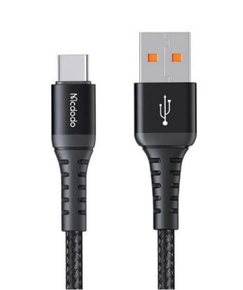 MCDODO CA-2271 USB-A TO Type-C Q.C 4.0 Hızlı Data-Şarj Kablosu 1M - Siyah resmi