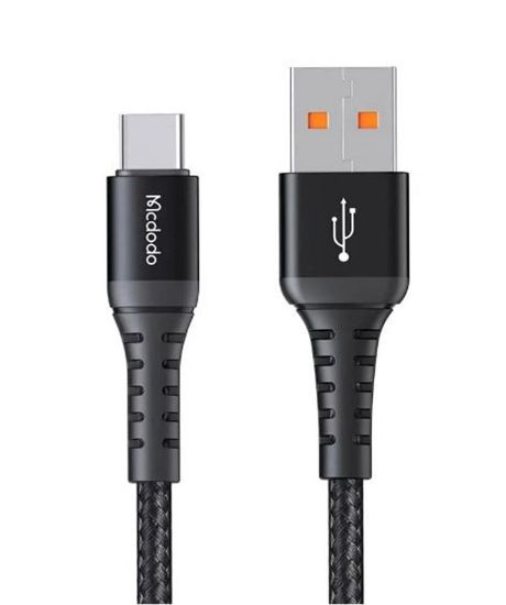 MCDODO CA-2271 USB-A TO Type-C Q.C 4.0 Hızlı Data-Şarj Kablosu 1M - Siyah resmi