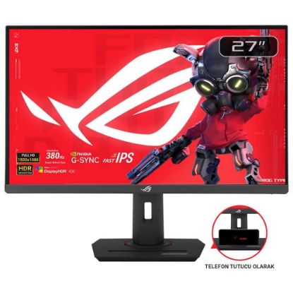 Asus 27" Rog Strix XG279CNS 380Hz 0.3ms Full HD Adaptive Sync Fast IPS Pivot Gaming Monitör resmi