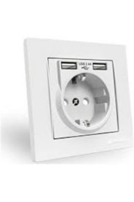 Mutlusan MUT-29/6 1X16 A. MONO.Topraklı Duvar Prizi  (010 083 500296) resmi