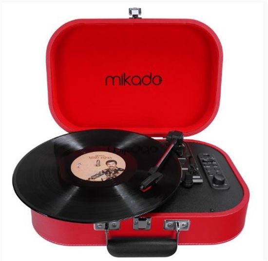 Mikado Nostalgia MN-101 Pikap Kırmızı Usb+RCA+Bluetooth Destekli Müzik Kutusu resmi