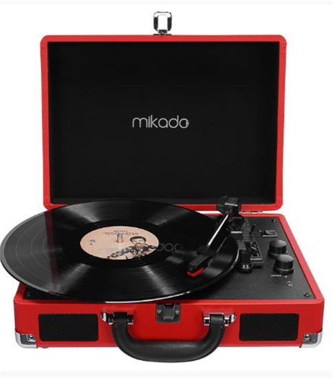 Mikado Nostalgia MN-P317 Kırmızı Pikap+Rca+Bluetooth Destekli Müzik Kutusu resmi