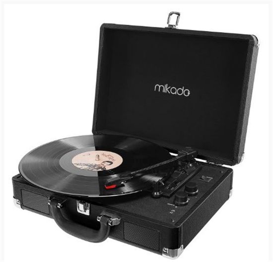 Mikado Nostalgia MN-P317 Siyah Pikap+Rca+Bluetooth Destekli Müzik Kutusu resmi