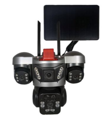 Apronx APX-WSP364 9Mp 3.6mm 2*2.8mm 4G Solar Üç Kamera 24 Led PTZ resmi