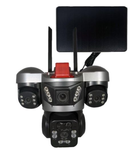 Apronx APX-WSP364 9Mp 3.6mm 2*2.8mm 4G Solar Üç Kamera 24 Led PTZ resmi