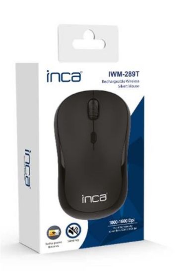 INCA IWM-289T Wireless +Şarjlı Sessiz Mouse Siyah resmi