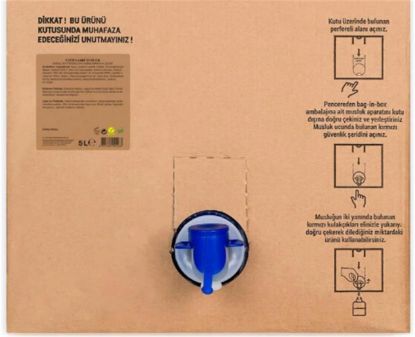 Manolya Çiçeği 5lt Doğal Zeytinyağlı Sıvı Sabun  Bag in Box resmi