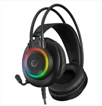 Rampage RM-K27 X-JAMMER Rainbow Ledli PC USB 3.5M PS4-XBOX-Mobile Gaming Oyuncu Mikrofonlu Kulaklık resmi