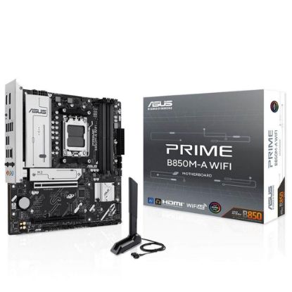 Asus Prime B850M-A WIFI 8000MHz (OC) DDR5 Soket AM5 M.2 HDMI DP mATX Anakart resmi