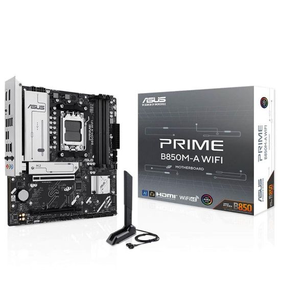 Asus Prime B850M-A WIFI 8000MHz (OC) DDR5 Soket AM5 M.2 HDMI DP mATX Anakart resmi