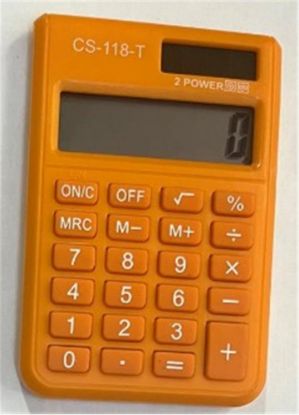 CSL CS-118-T Turuncu 8 Hane Cep Tipi Hesap Makinesi resmi