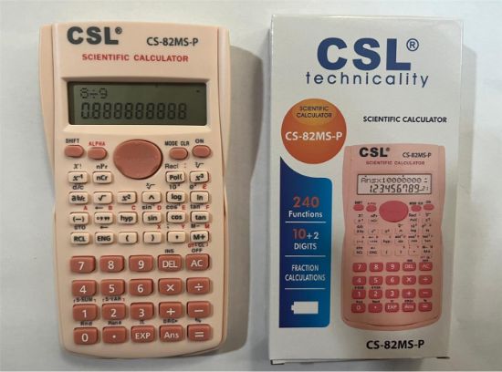CSL CS-82MS-P Pembe Fonksiyonel Hesap Makinesi resmi