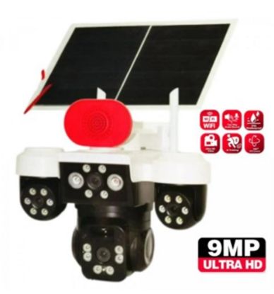 Apronx APX-WP296 9mp 3.6mm Üç Kameralı Wifi + Solar  resmi