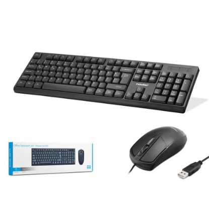 Nodar Km501 Kablolu Klavye ve Mouse Set Q Siyah resmi