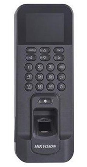 Hikvision DS-K1T804AMF Parmak İzi ve Mifare Kart Okuyuculu Bağımsız Terminal (LCD ve Kaypad li)  resmi