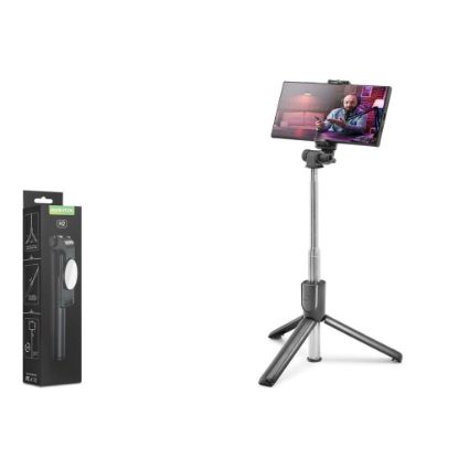 Nodar Nd1041 Tripod Selfie Çubuğu - Bluetooth 5.0 Uzaktan Kumandalı 100Cm Siyah resmi