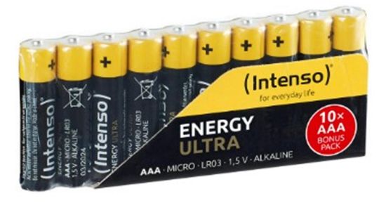 İntenso PBIN-558 LR03 AAA Boy Ultra Alkalin İnce Kalem Pil 10lu Paket  resmi