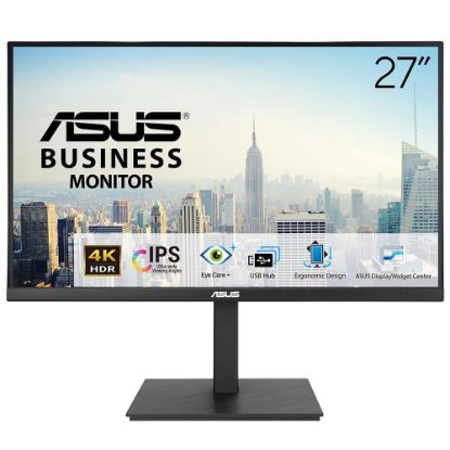 Asus 27" VA27UQSB 60Hz 5ms 4K UHD Adaptive Sync IPS DisplayPort HDMI USB Tip-A Pivot Monitör resmi