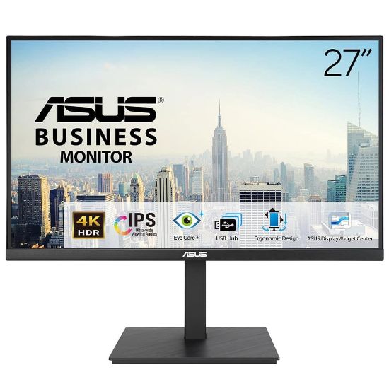 Asus 27" VA27UQSB 60Hz 5ms 4K UHD Adaptive Sync IPS DisplayPort HDMI USB Tip-A Pivot Monitör resmi