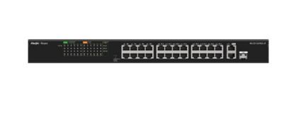 Ruijie-Reyee RG-ES126S-P 26 Port 10/100 Mbps 1 Port Uplink + 1 Port 10/100/1000 Mbps Poe 370W Switch resmi