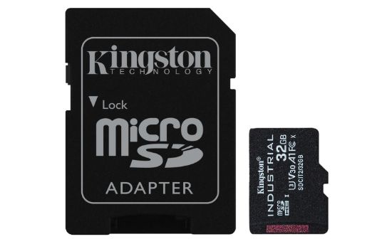 Kingston SDCIT2/32GB 32GB microSDHC Industrial C10 A1 pSLC Card + SD Adapter Hafıza Kartı resmi