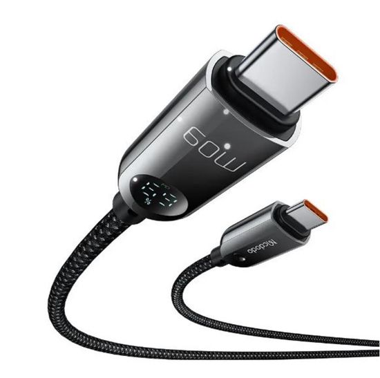 MCDODO CA-4780 60W TYPE-C TO TYPE-C DİJİTAL HD KABLO 1.2M resmi