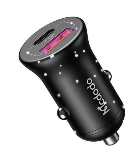 MCDODO CC-2680 45W PD 1xUSB 1xType-C Araç Şarj Cihazı - Siyah resmi