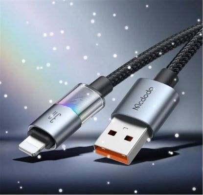 MCDODO CA-8170 USB-A TO LİGHNİNG 7 RENKLİ IŞIKLI 1.2M KABLO resmi