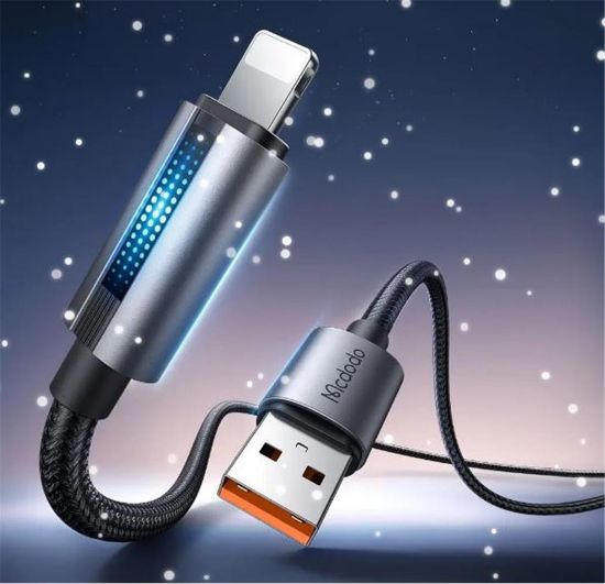 MCDODO CA-5660 USB-A TO LİGHTNİNG LED Işıklı 1.2 M KABLO resmi