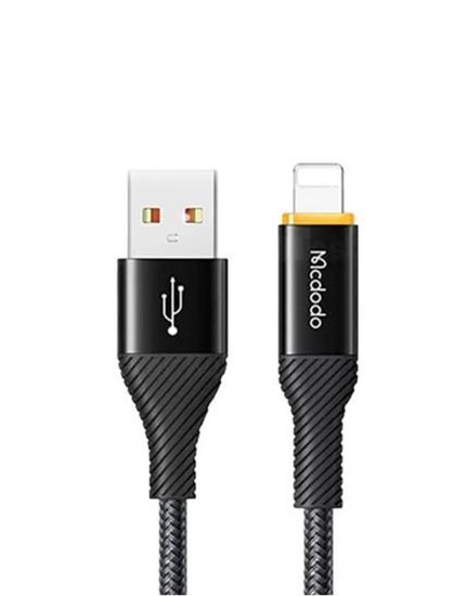 MCDODO CA-2370 Lightning Power Off Hızlı Data/Şarj Kablosu 1.2m - Siyah resmi