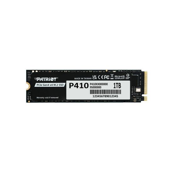 Patriot 1TB  P410 PCIe Gen4 x4 (NVMe 1.4) M.2 2280 R/5000 W/4500 (P410P1TBM28H) Ssd Disk resmi