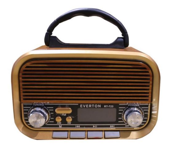 Everton RT-723 Dijital Göstergeli Şarjlı Nostaljik Radyo (AM/FM/SW Wıth BT/USB/TF ) resmi