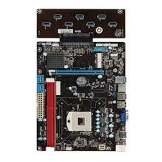 Esonic QS8-BTC Combo Intel Celeron Işlemcili HM65 1600 MHz DDR3 Soket 988 ATX 8li Mining Anakart resmi