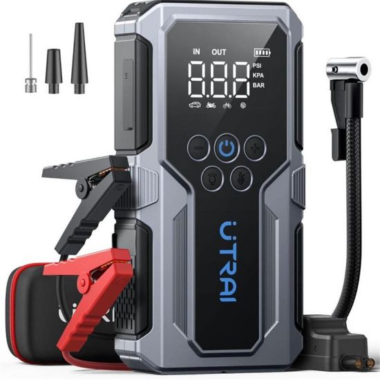 UTRAI Jstar JS9 15000mAh 4 in 1 Jump Starter+Lastik Şişirme Pompalı Taşınabilir Akü Takviye Kiti resmi
