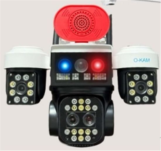 OKam O-Kam 8095 3 Lens Sirenli Çakarlı Wifi Solar Kamera resmi