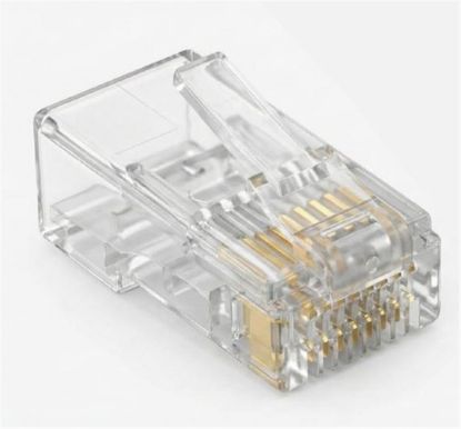 ENKADO EKD-JK10 RJ-45 UTP Yeni Nesil Delikli 100lü Jack resmi