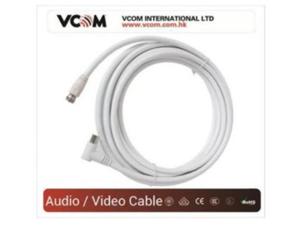 Vcom CV612 3mt Analog Tv RG6 Uydu Kablo  resmi