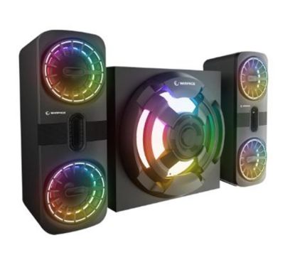 Rampage RMS-311 SHARD 2+1 80W Siyah USB,FM,Bluetooth,HMDI,Optica Rgb Işıklı Speaker resmi